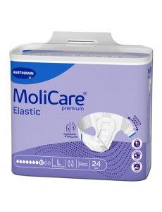 Fralda MoliCare® Premium Elastic 8 Gotas L 24 Unidades