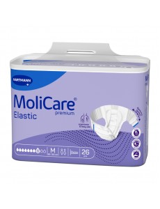 Fralda MoliCare® Premium Elastic 8 Gotas M 26 Unidades